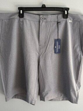 NWT: Travis Matthew Beck Golf Shorts Light Gray